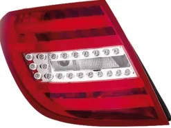 Feu arrière gauche pour MERCEDES (W204) CLASSE C ph. 2 2011-2014, rouge incolore, Mod. S.W, Neuf