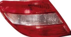 Feu arrière gauche pour MERCEDES CLASSE C phase 1 2007-2011 (W204), blanc/rouge, Mod. Berline, Neuf