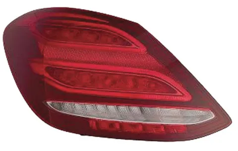 Feu arrière gauche pour MERCEDES (W205) CLASSE C ph. 1 2014-2018, rouge incolore, Led, Mod. Berline