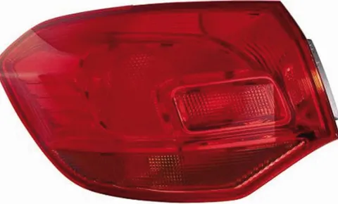 Feu arrière gauche pour OPEL ASTRA J 2010-2012, Rouge, Extérieure, Mod. S.W., Neuf