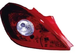Feu arrière gauche pour OPEL CORSA D phase 1, 2006-2010, rouge/blanc, (3 portes), Neuf