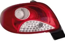 Feu arrière gauche pour PEUGEOT 206 Plus (206+) 2009-2013, rouge/blanc, (type VISTEON), Neuf