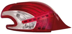 Feu arrière gauche pour PEUGEOT 208 phase 1, 2012-2015, à led, Neuf