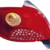 Feu arrière gauche pour PEUGEOT 206 Plus (206+) 2009-2013, rouge, (type VALEO), Neuf