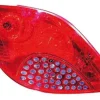 Feu arrière gauche pour PEUGEOT 207 phase 1, 2006-2009, (rouge), Neuf