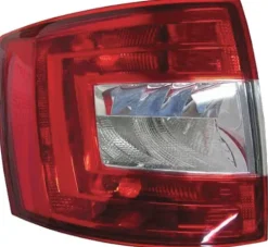 Feu arrière gauche pour SKODA OCTAVIA III phase 1 2013-2016, Mod. S.W., Rouge Incolore, Neuf
