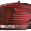 Feu arrière gauche pour VOLKSWAGEN POLO VI phase 1, 2017-2021, blanc et rouge, Neuf