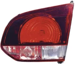 Feu arrière intérieur droit VOLKSWAGEN GOLF VI 2008-2012, rouge/fumé, (type Hella), partie sur hayon
