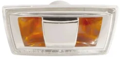 Feu répétiteur clignotant gauche pour OPEL CORSA D phase 2, 2011-2014, contour gris, aile avant