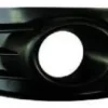 Grille calandre droite pour CITROËN C4 I ph.1 2004-2008 noire, trou antibrouillard, pare chocs avant