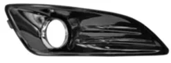 Grille calandre droite pour FORD FIESTA VI ph.2 , 2013-2016 noire brillante, trou feu antibrouillard