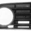 Grille calandre droite VOLKSWAGEN GOLF V 2003-2008 noire, trou antibrouillard (4B), pare chocs avant