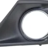 Grille calandre gauche pour PEUGEOT 207 CC ph.2 2009-2015 noire & chromée, trou AB, pare chocs avant
