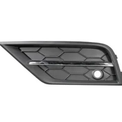 Grille de calandre avant gauche pour VOLKSWAGEN TIGUAN II phase 1, 2016-2020, trou radar, noire/chromée, neuve