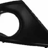 Grille de calandre droite pour PEUGEOT 207+, 2012-2014, noire, trou feu AB, pare chocs avant