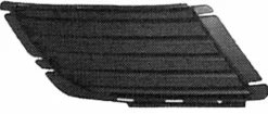 Grille de calandre droite pour OPEL CORSA C phase 2, 2003-2006, noire, pare chocs avant, Neuve