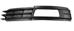 Grille de calandre gauche pour AUDI A6 III ph. 2 2008-2011, trou antibrouillard, Noire, Neuve
