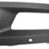 Grille de calandre gauche pour VOLKSWAGEN POLO V phase 1, 2009-2014 noire, trou feu antibrouillard