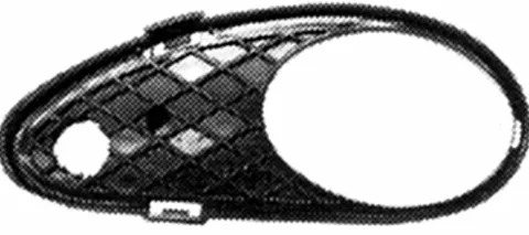Grille de calandre gauche pour MERCEDES (W203) CLASSE C ph. 1 2000-2004, Neuve
