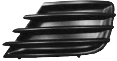 Grille de calandre gauche pour PEUGEOT 207 phase 2, 2009-2012, noire, pare chocs avant, Neuve