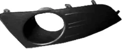 Grille de calandre gauche pour DACIA LOGAN I MCV ph.2, 2008-2013, noire, trou antibrouillard, pare