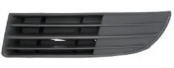 Grille de calandre gauche pour VOLKSWAGEN POLO IV phase 2, 2005-2009, noire, pare chocs avant