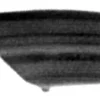 Grille de calandre gauche pour FORD FOCUS I phase 2, 2001-2004, noire, pare chocs avant, Neuve