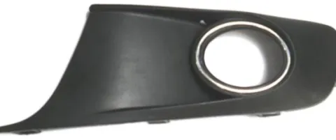 Grille de calandre gauche pour VOLKSWAGEN CADDY III ph.2, 2010-2015, noire avec contour chromé, trou feu antibrouillard, Neuve