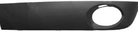 Grille de calandre gauche VOLKSWAGEN TRANSPORTER T5, 2009-2015 trou antibrouillard, noire, pare chocs avant