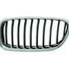Grille de radiateur avant gauche pour BMW Serie 5 F10N, 2013-2016, chromée/noire, Mod. LUXURY LINE-BASIS, Neuve