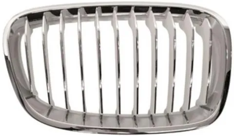 Grille de radiateur avant droite pour BMW SERIE 1 F20 de 2011 à 2015, mod urban, blanche/chromée