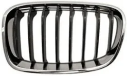 Grille de radiateur avant gauche pour BMW SERIE 1 F20 de 2011 à 2015, mod sport, noire/chromée