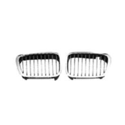 Grille de radiateur avant gauche pour BMW Serie 3 E46 COUPÉ, 1999-2001, chromée, Neuve