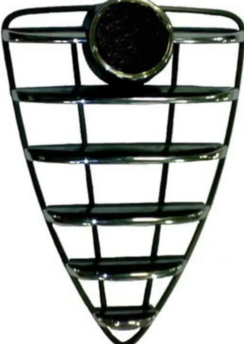 Grille de radiateur centrale pour ALFA ROMEO MITO 2008-2013, Chromée, Neuve
