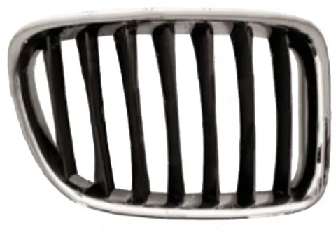 Grille de radiateur droite pour BMW X1 E84 ph. 1 2009-2012, noire avec profil chromé, Neuve