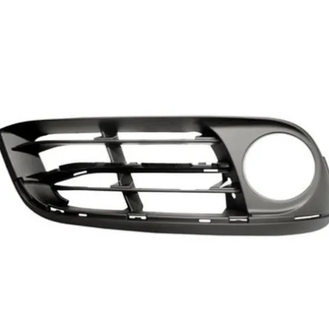 Grille pare chocs avant droit pour BMW Serie 5 F10N, 2013-2016, trous moulure, trou feu antibrouillard, noire, Mod. LUXURY MODERN-LINE, Neuve