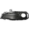 Grille pare-chocs avant gauche pour BMW Serie 3 F30/F31, 2015-2018, fermée, trou feu antibrouillard, noire gaufré, Mod. LUXURY, Neuve