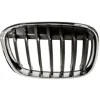 Grille radiateur avant droite pour BMW X1 F48 depuis 2015, chromée/noire, Neuve