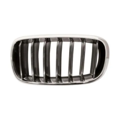 Grille radiateur gauche pour BMW X5 F15 2014-2018, chromée/noire, mod. BASIS, Neuve