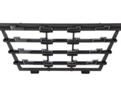 Grille radiateur inferieure pour PEUGEOT 208 II phase 1 2019-2023, Noire, avec profil chromée, Neuve
