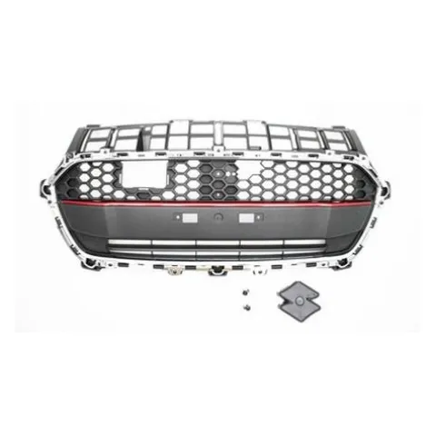 Grille radiateur pour SUZUKI SWIFT III phase 1, 2017-2020, moulure rouge, cadre chromé, Mod. BOOSTERJET, Neuve