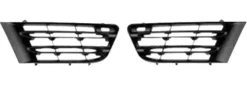 Grilles de calandre droite et gauche pour RENAULT SCENIC II phase 2, 2006-2009, noires, supérieures