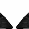Grilles de calandre pour RENAULT TWINGO II ph.1 2007-2011 droite et gauche, noires, pare chocs avant