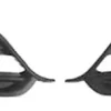 Grilles de calandre pour RENAULT MEGANE III ph.3, 2014-2016, droite & gauche, trous feux jour & AB