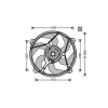 Groupe moto Ventilateur Radiateur pour PEUGEOT PARTNER I ph.2 2002-2008, OEM: 125395, Neuf