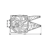 Groupe moto Ventilateur Radiateur pour FIAT PUNTO EVO 2009-2011, OEM: 55701372, Neuf