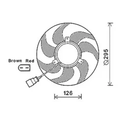 Groupe moto Ventilateur Radiateur pour VOLKSWAGEN SCIROCCO 2008-2014, OEM: 1K0959455CR, Neuf