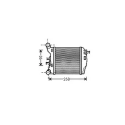 Intercooler pour ABARTH ABARTH 500 595-695 ph.1 2008-2016, OEM: 51819187, Neuf