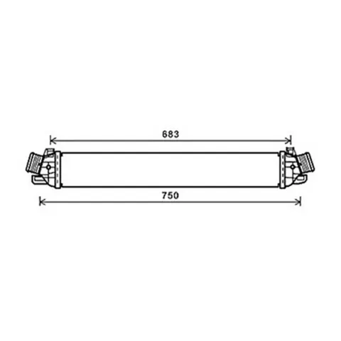 Intercooler pour ALFA ROMEO GIULIETTA 2010-2016, OEM: 50517002, Neuf