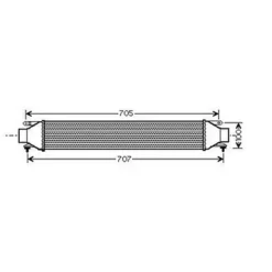 Intercooler pour ALFA ROMEO MITO 2008-2016, OEM: 51783791, Neuf